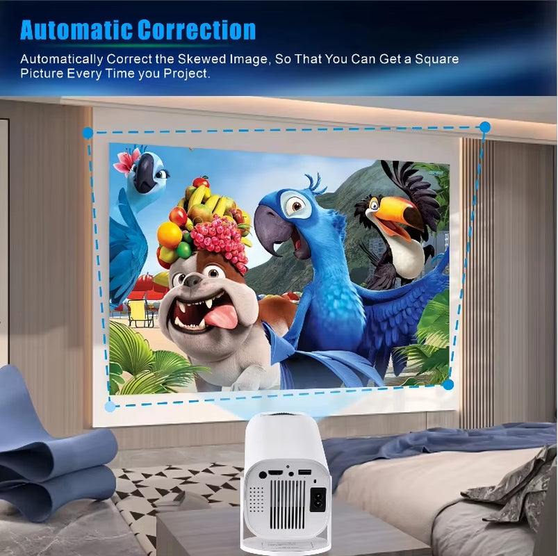 Mini HD Projector – Portable 720P LED with 4K Decode Support