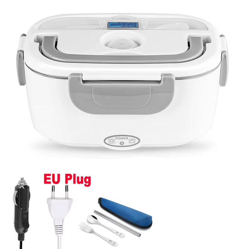 Electric Heated Lunch Box – 1.5L Stainless Steel Portable Food Warmer