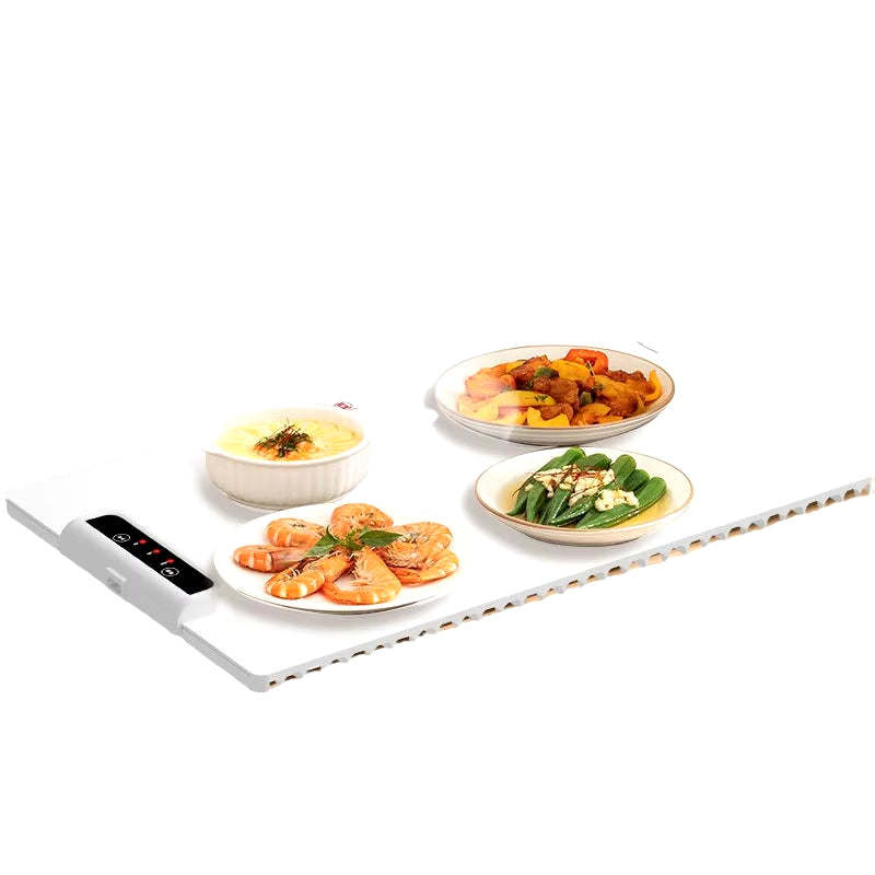 Foldable Smart Warming Tray – Adjustable Silicone Heating Mat for Meals & Parties