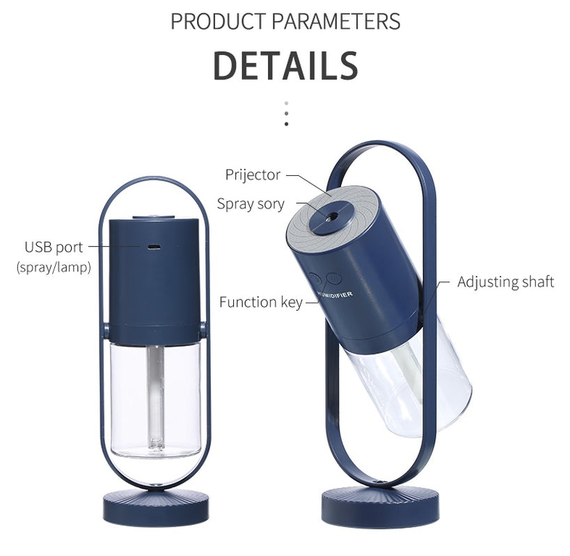 Magic Shadow USB Humidifier – Ultrasonic Mist & Projection Light