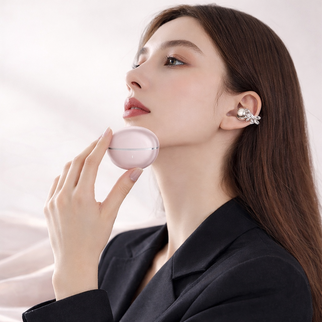 Crystal Bow Earbuds