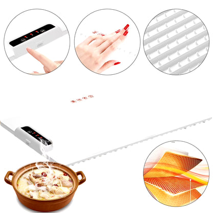 Foldable Smart Warming Tray – Adjustable Silicone Heating Mat for Meals & Parties