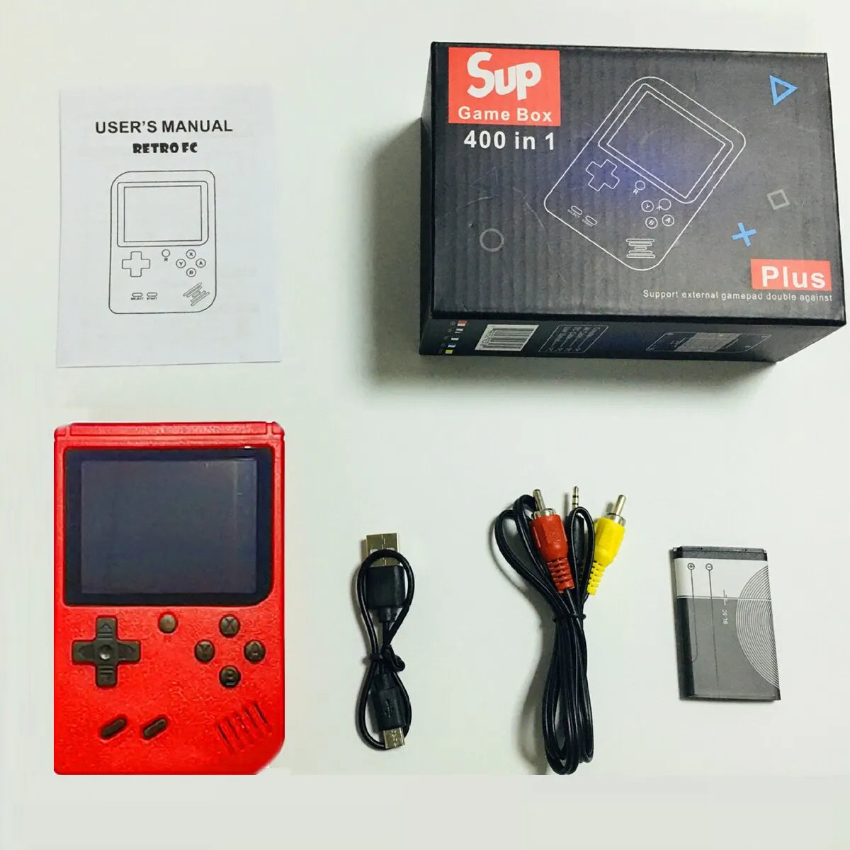 Retro Handheld Console – 400 Built-In Games + TV Output