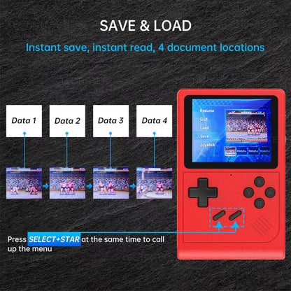 GB300 Handheld Retro Console – 6000 Games, 7 Emulators