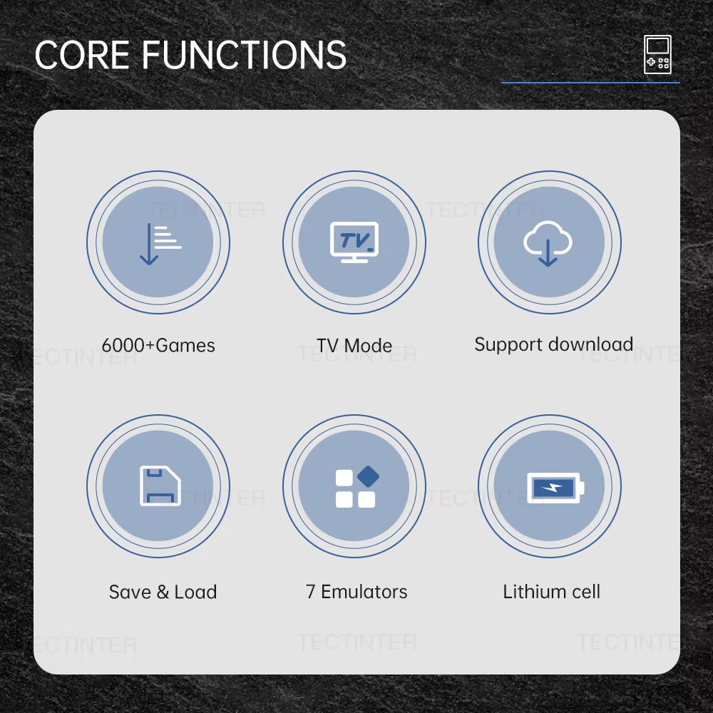 GB300 Handheld Retro Console – 6000 Games, 7 Emulators