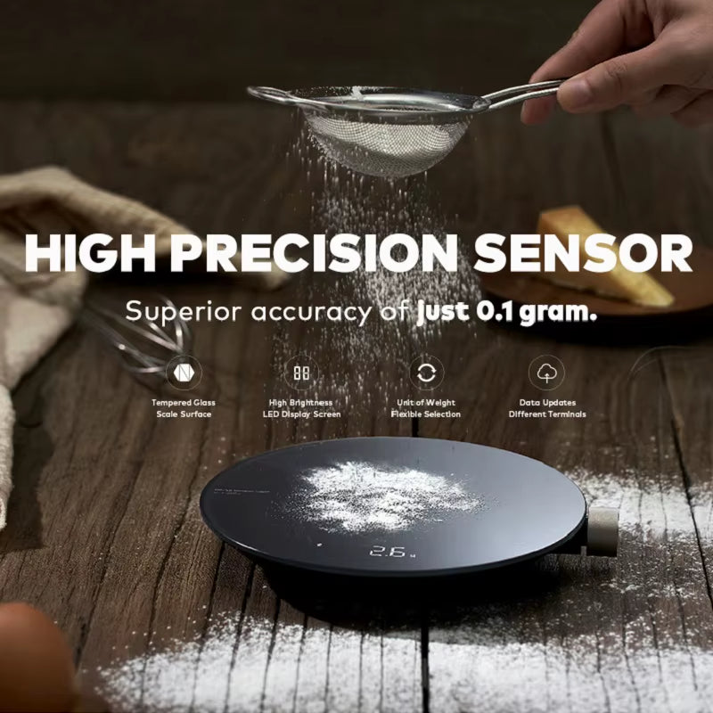 Smart Bluetooth Kitchen Scale – App-Connected with LED Display
