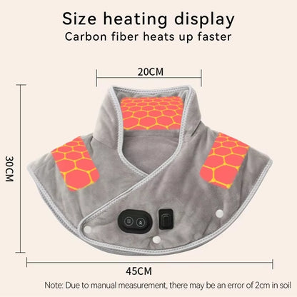 USB Heated Neck & Shoulder Wrap – Plush Thermal Pad with 3 Heat Settings