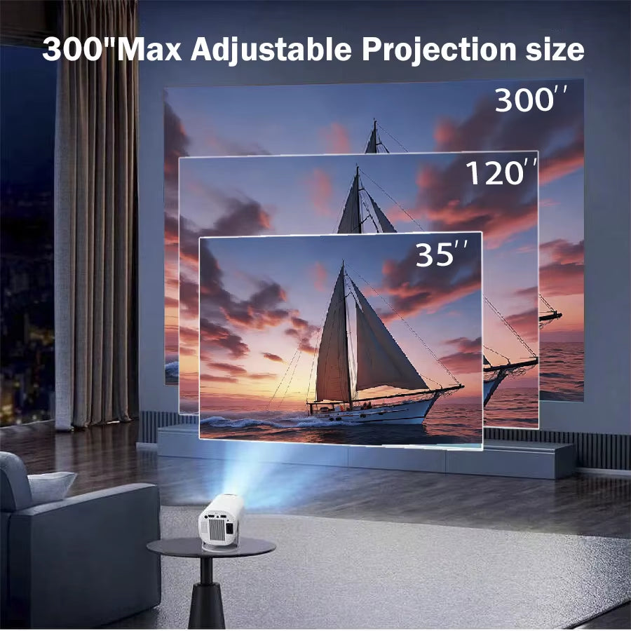 Mini HD Projector – Portable 720P LED with 4K Decode Support