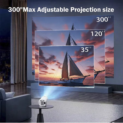 Mini HD Projector – Portable 720P LED with 4K Decode Support