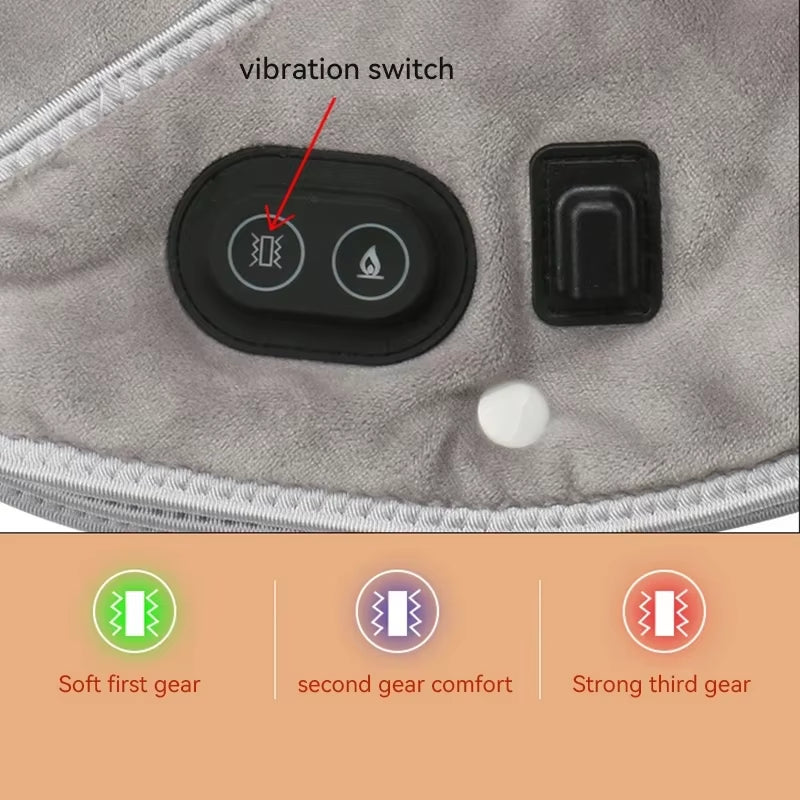 USB Heated Neck & Shoulder Wrap – Plush Thermal Pad with 3 Heat Settings