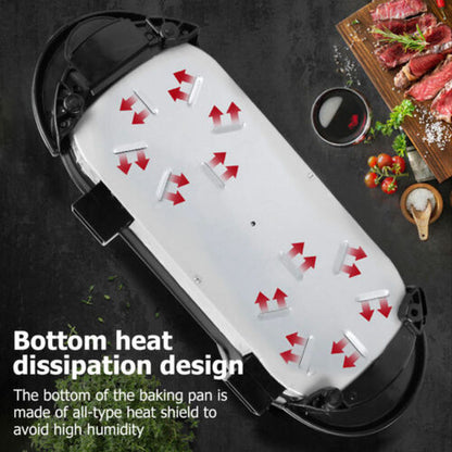 2-in-1 Electric Hot Pot & BBQ Grill – Smokeless Combo