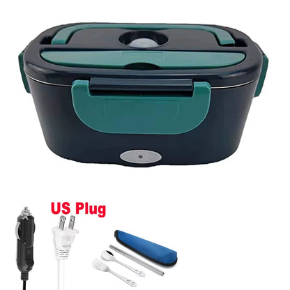 Electric Heated Lunch Box – 1.5L Stainless Steel Portable Food Warmer