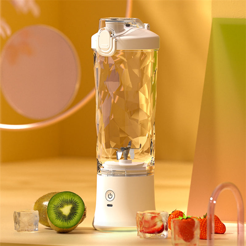 Smart Portable Blender – 600ml USB-C Rechargeable Mini Smoothie Maker with 6-Blade System