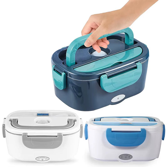 Electric Heated Lunch Box – 1.5L Stainless Steel Portable Food Warmer