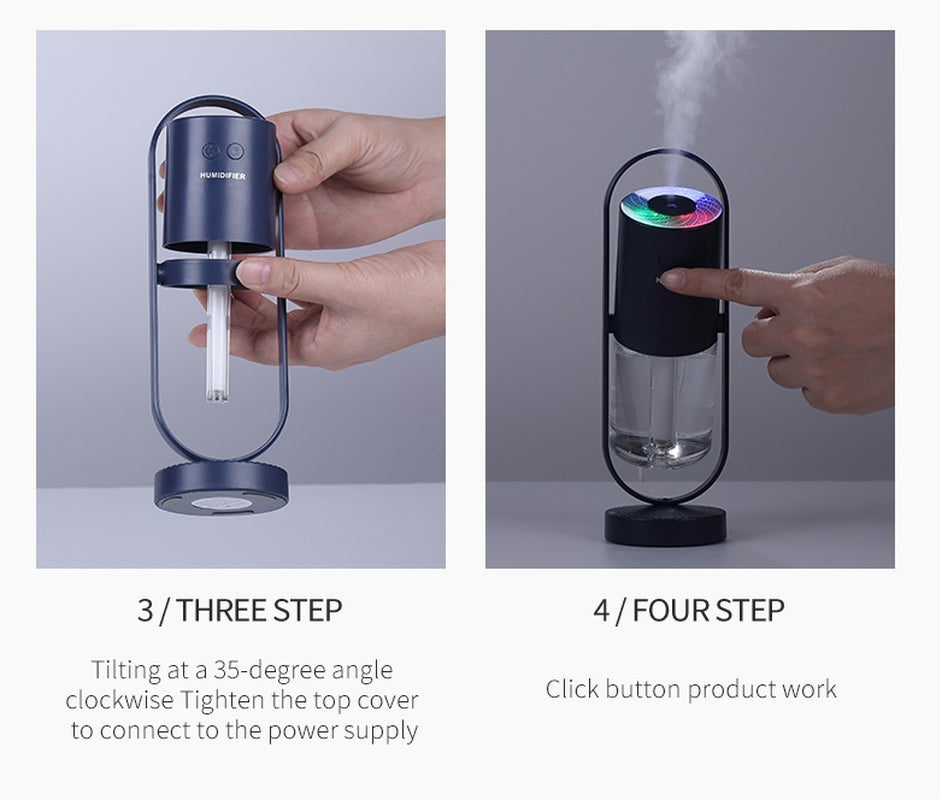 Magic Shadow USB Humidifier – Ultrasonic Mist & Projection Light