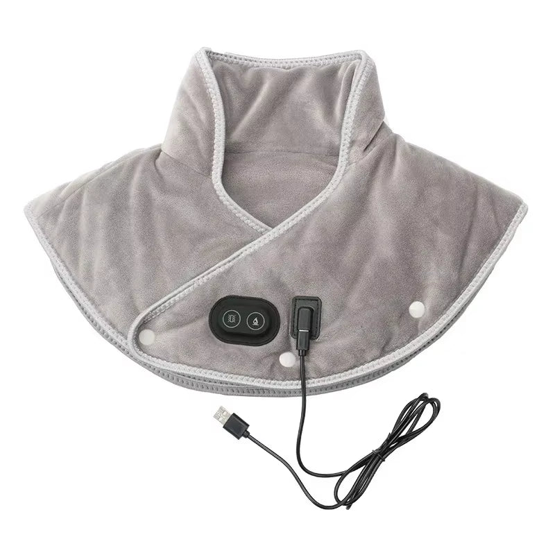 USB Heated Neck & Shoulder Wrap – Plush Thermal Pad with 3 Heat Settings
