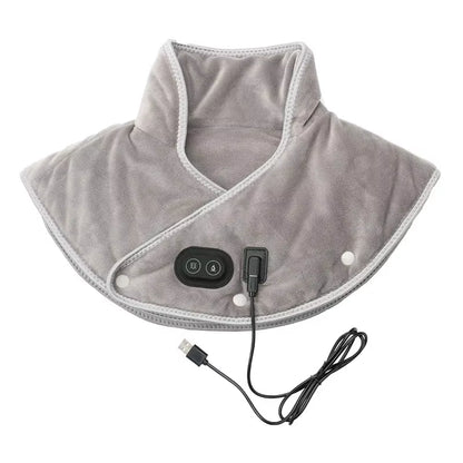 USB Heated Neck & Shoulder Wrap – Plush Thermal Pad with 3 Heat Settings